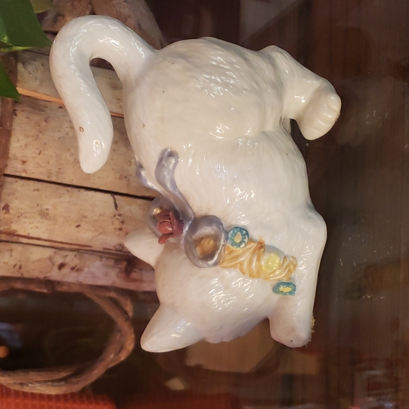 Vintage set of 3 white Kitten Cats home decor - Picture 8 of 16